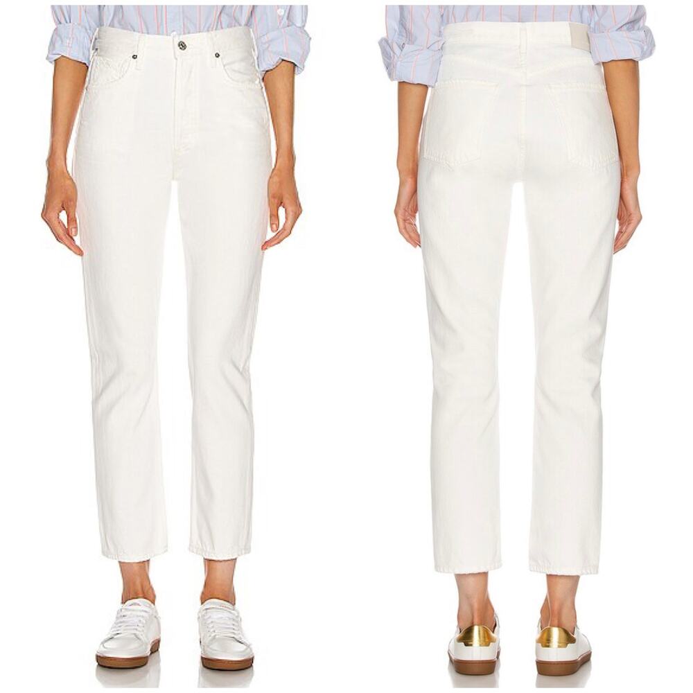 Citizens of Humanity Charlotte High Rise Straight Jeans Porcelain Wash